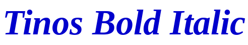 Tinos Bold Italic шрифт